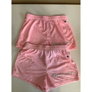 Champion Girls Pink Athletic Shorts Size XL Youth (2Shorts) Preloved